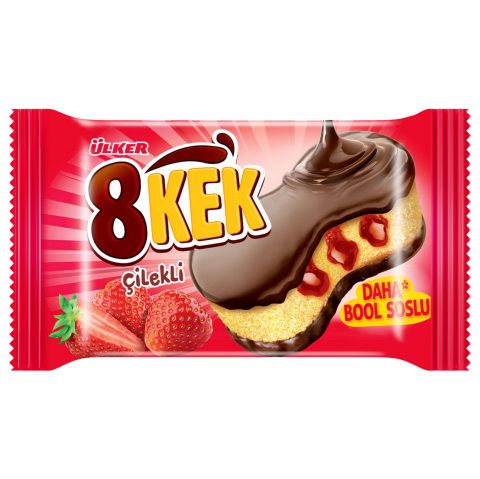 Ülker Dankek 8 Kek 55 Gr 24'lü Çilekli