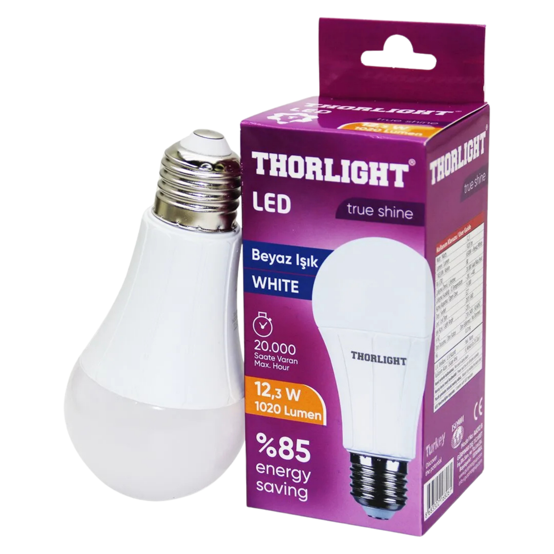 AMPUL THORLIGHT LED 12.3W*10 MOR