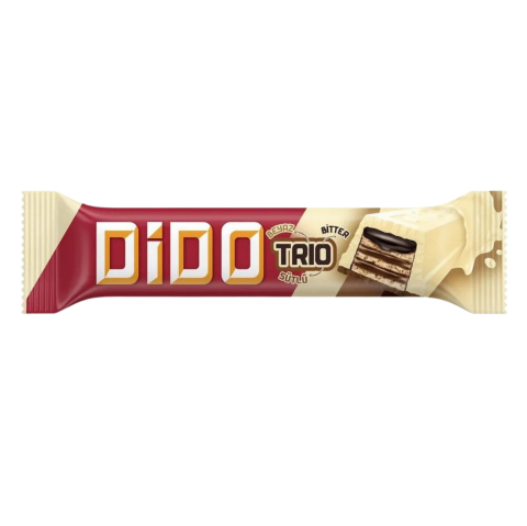 Ülker Dido Trio Beyaz Çikolatalı Gofret 36,5 G X 24 Adet