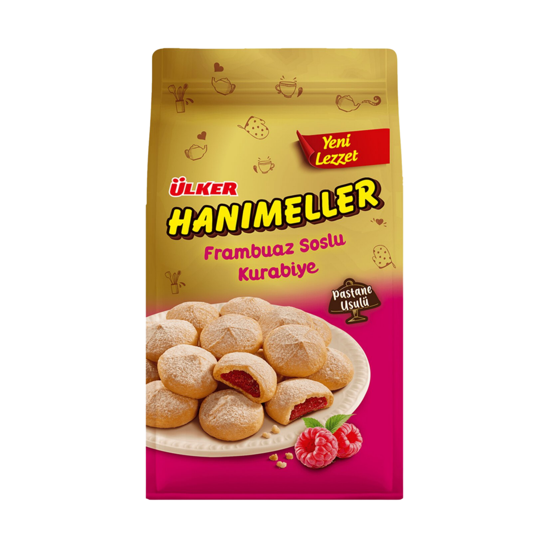 ÜLKER HANIMELLER POSET FRAMBUAZ 150GR*12AD