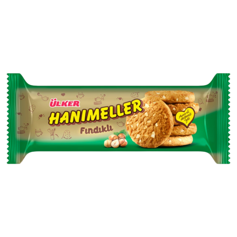 Ülker Hanımeller Bisküvi Rulo 82 Gr X 18'li Koli Kavrulmuş Fındıklı