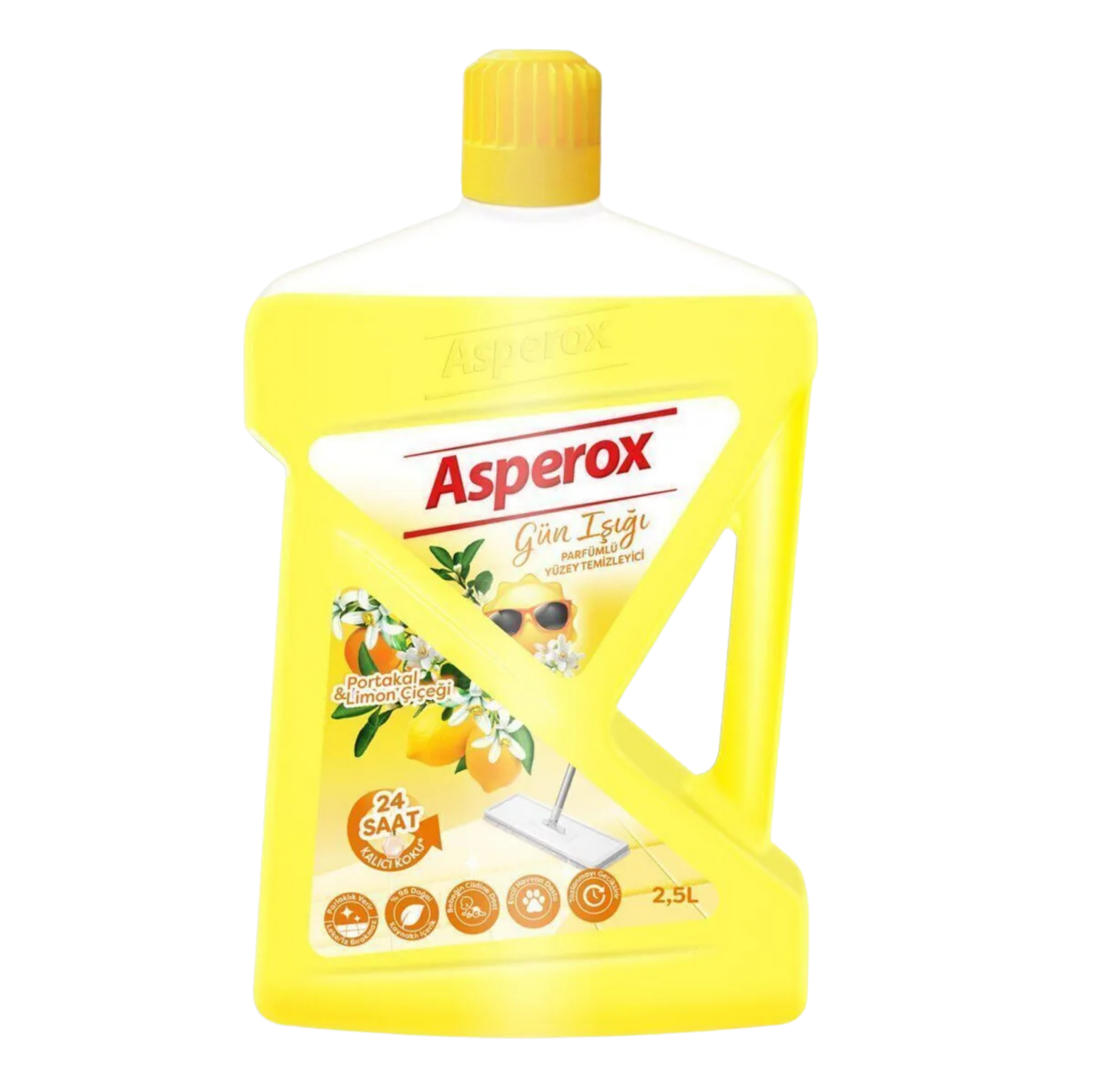 ASPEROX YÜZEY TEM. GÜN IŞIĞI 2.5 LT*6 SARI