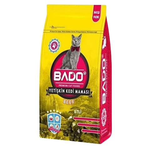 BADO KEDİ MAMASI 500 GR KURU ETLİ*12