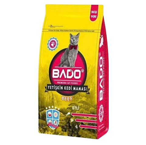 BADO KEDİ MAMASI 500 GR KURU ETLİ*12