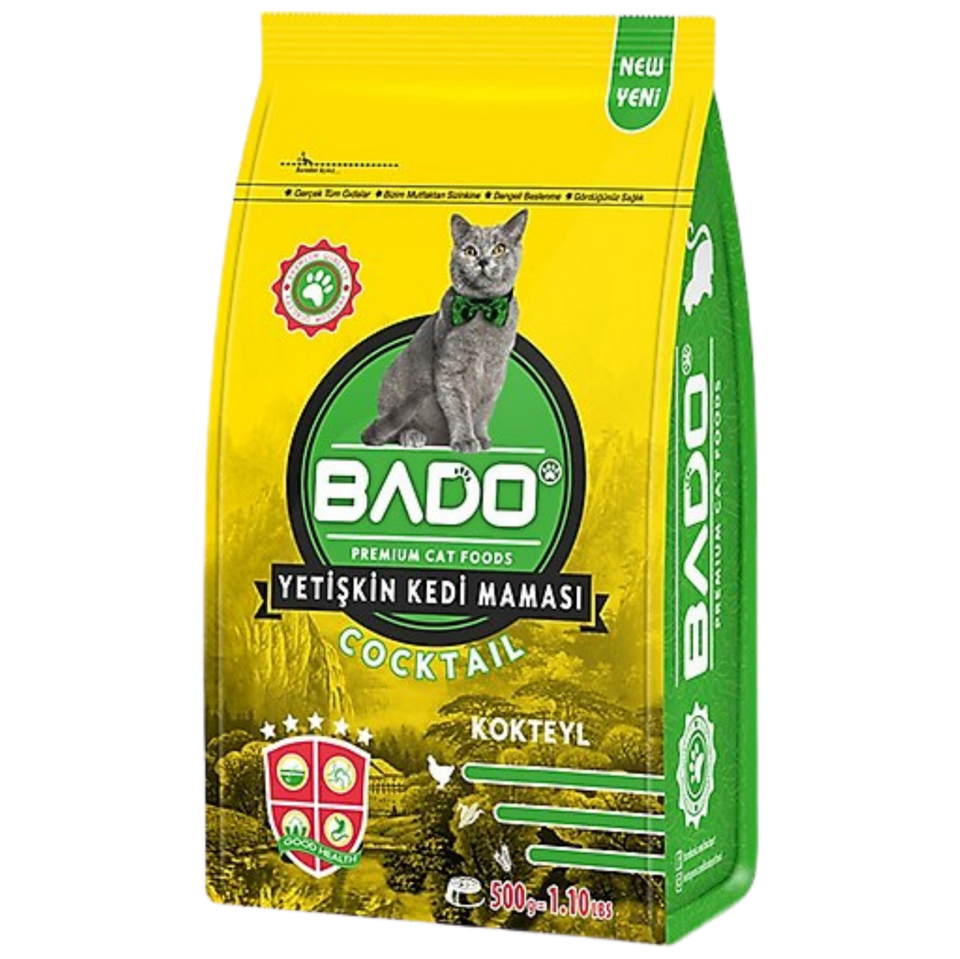 BADO KEDİ MAMASI 500 GR KURU KOKTEYL*12