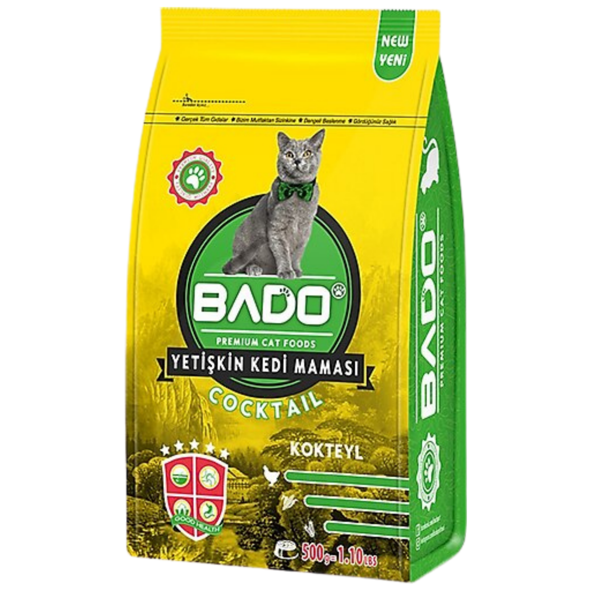 BADO KEDİ MAMASI 500 GR KURU KOKTEYL*12