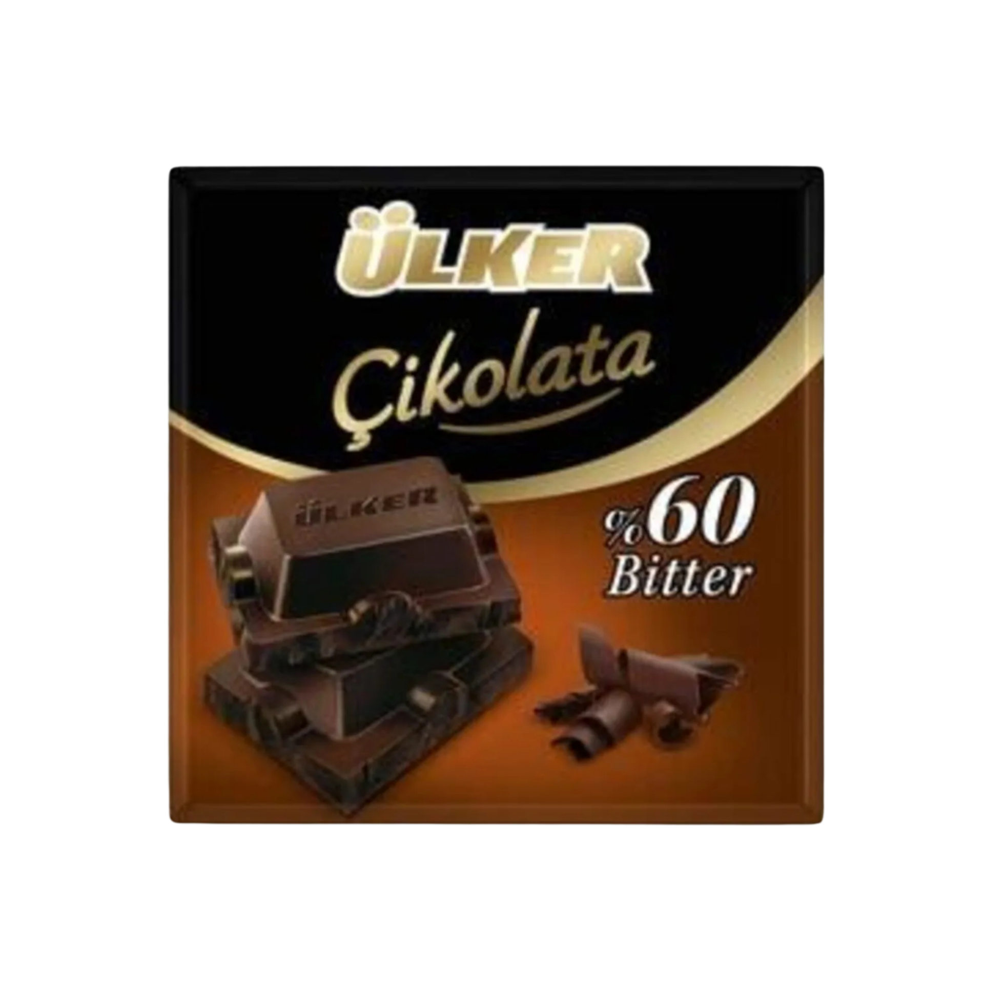 Ülker Kare Bitter Çikolata 60 Gr X 6'lı Paket %60 Bitter