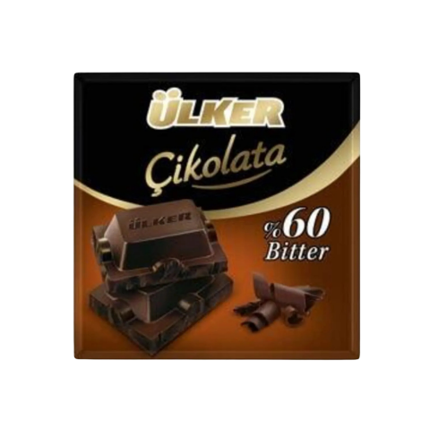Ülker Kare Bitter Çikolata 60 Gr X 6'lı Paket %60 Bitter