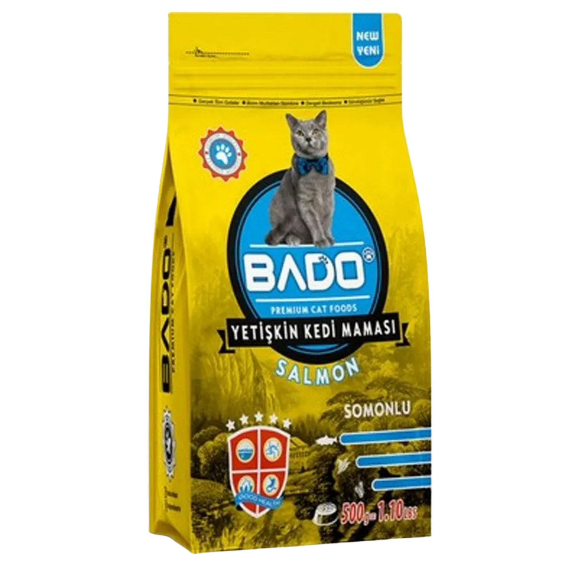 BADO KEDİ MAMASI 500 GR KURU SOMON*12