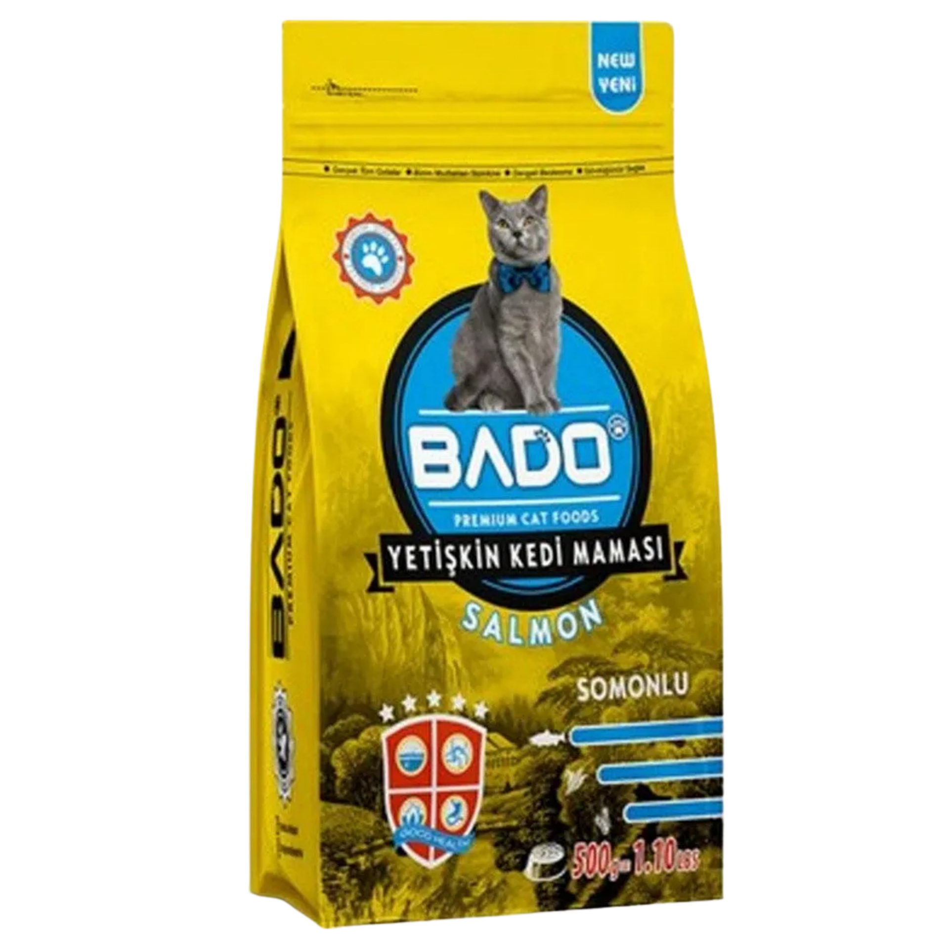 BADO KEDİ MAMASI 500 GR KURU SOMON*12