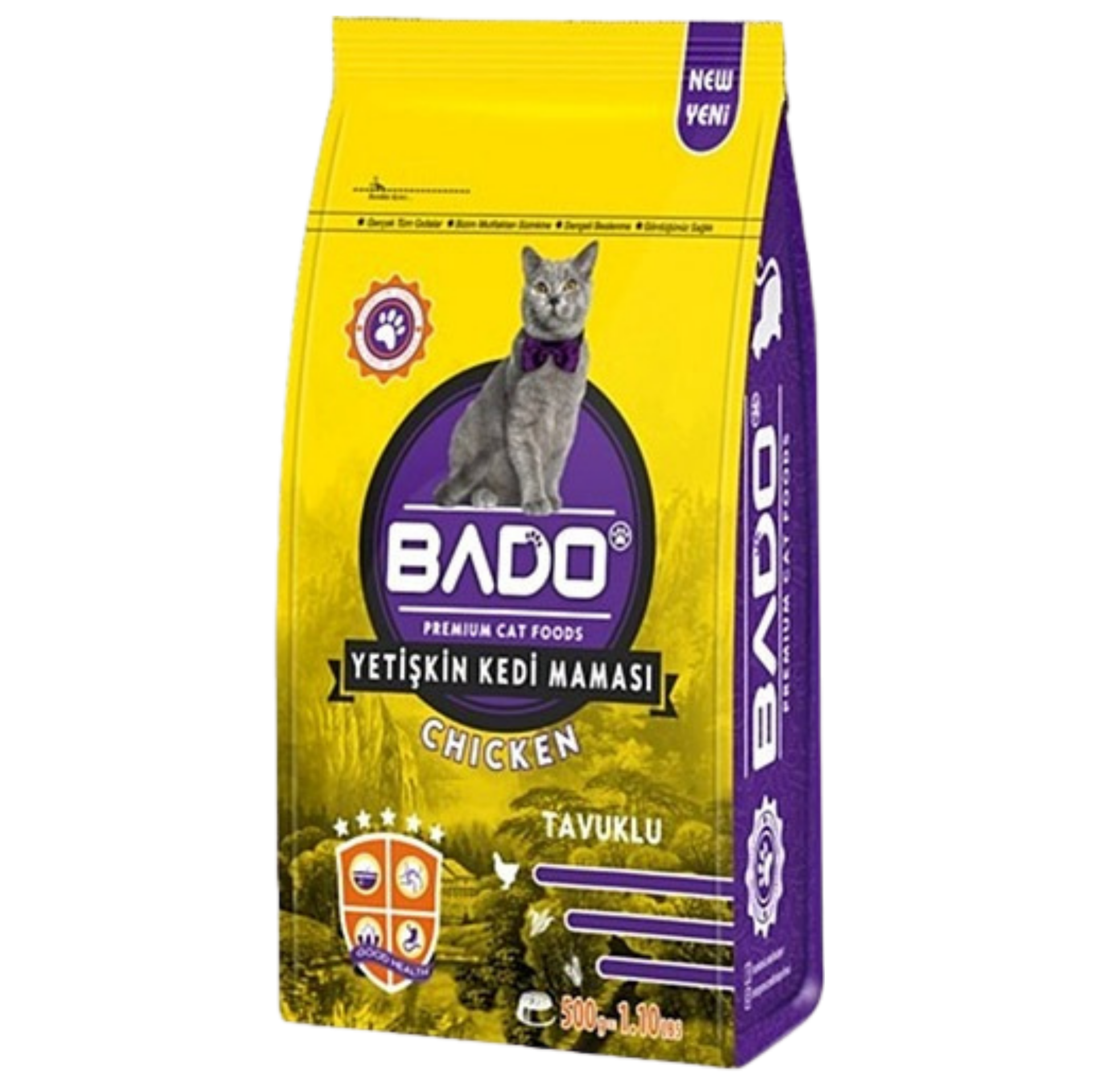 BADO KEDİ MAMASI 500 GR KURU TAVUKLU*12