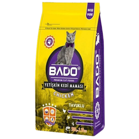 BADO KEDİ MAMASI 500 GR KURU TAVUKLU*12