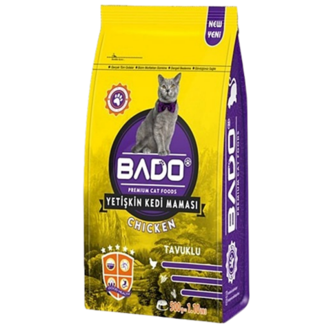 BADO KEDİ MAMASI 500 GR KURU TAVUKLU*12