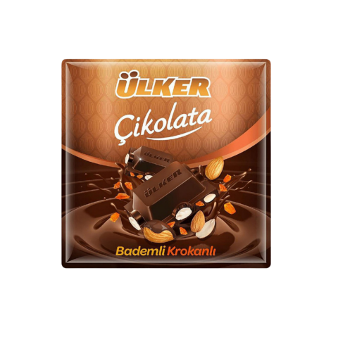 ÜLKER KARE CIK BAL BADEM KROKANLI 60GR*6