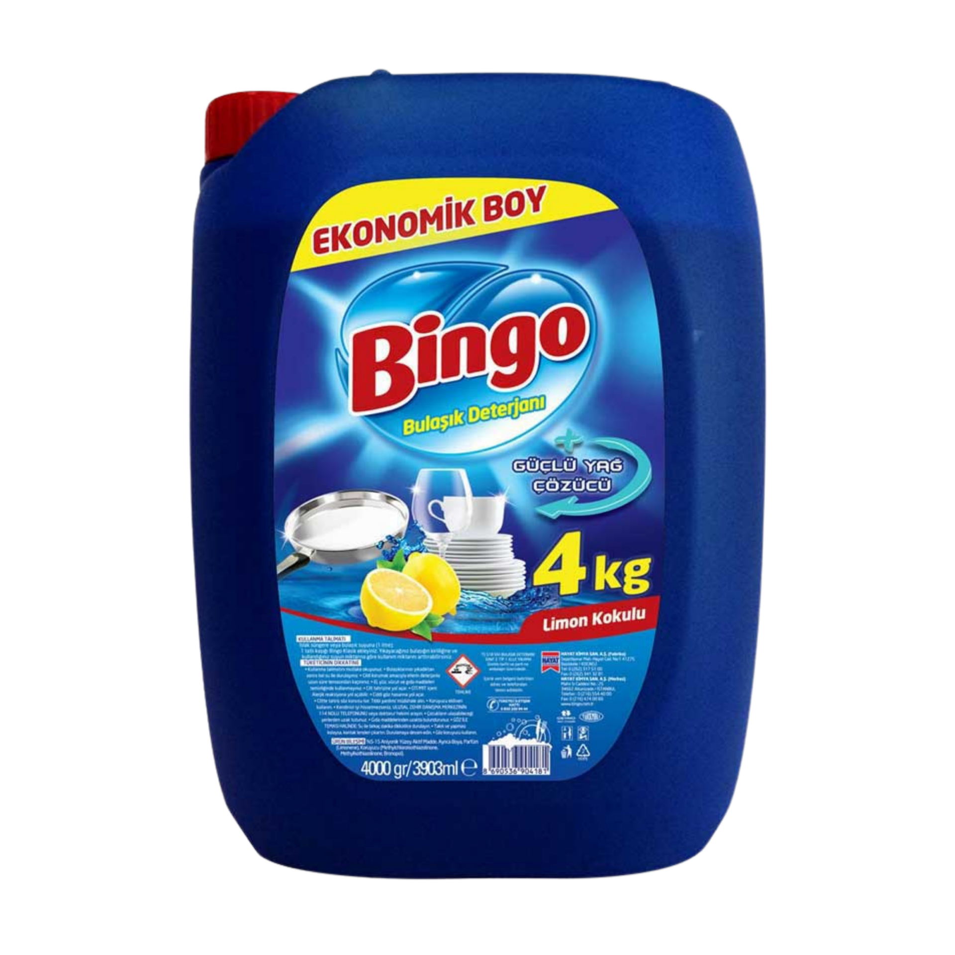 BİNGO BULAŞIK 4LT*4 LİMON