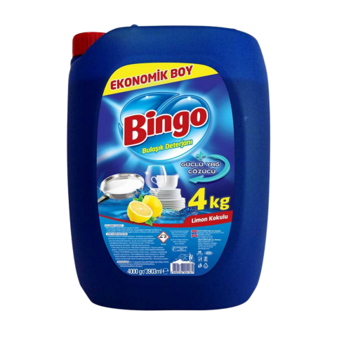 BİNGO BULAŞIK 4LT*4 LİMON