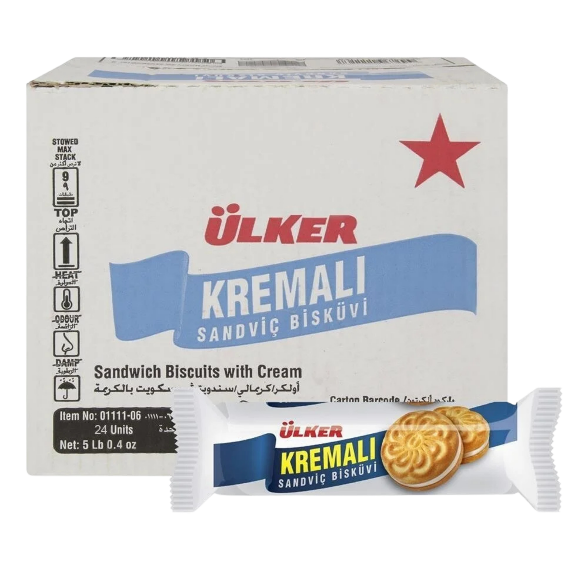 Ülker Sandviç Bisküvi 61 Gr X 24'lü Koli Kremalı