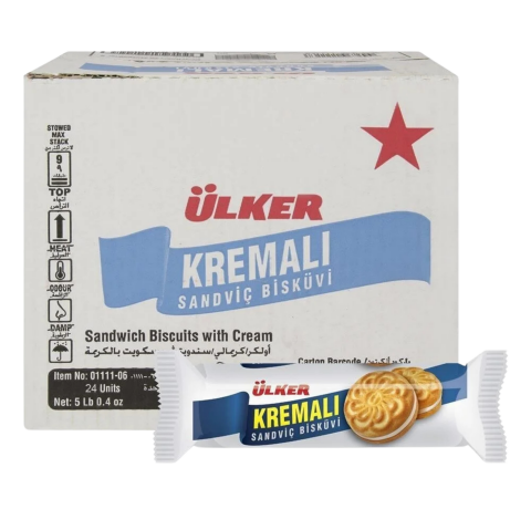 Ülker Sandviç Bisküvi 61 Gr X 24'lü Koli Kremalı