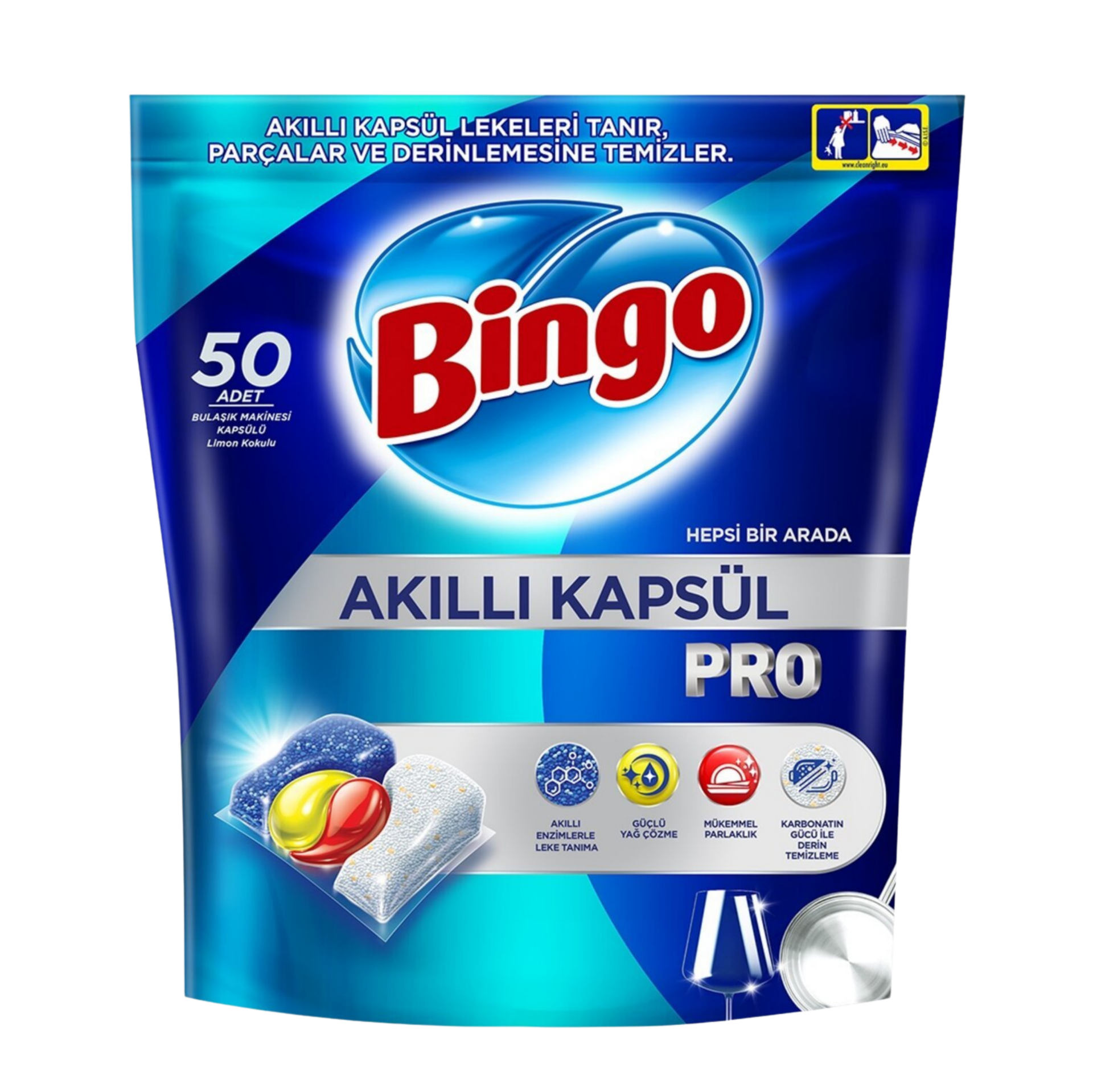 Bingo Akıllı Bulaşık Kapsülü Pro 50'li