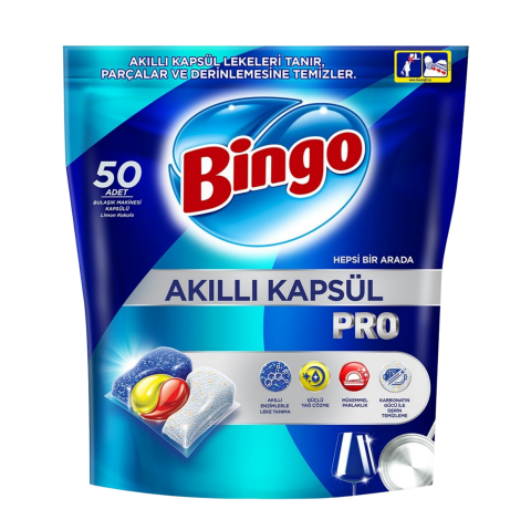 Bingo Akıllı Bulaşık Kapsülü Pro 50'li