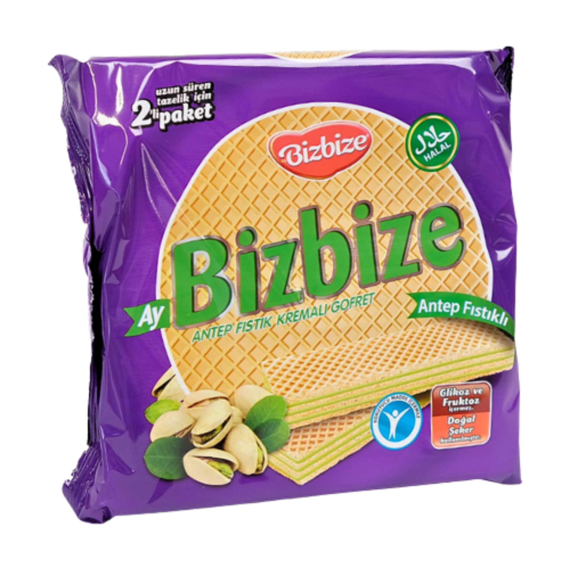 BİZBİZE GOFRET 340GR*12 FISTIKLI