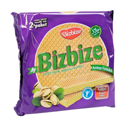 BİZBİZE GOFRET 340GR*12 FISTIKLI