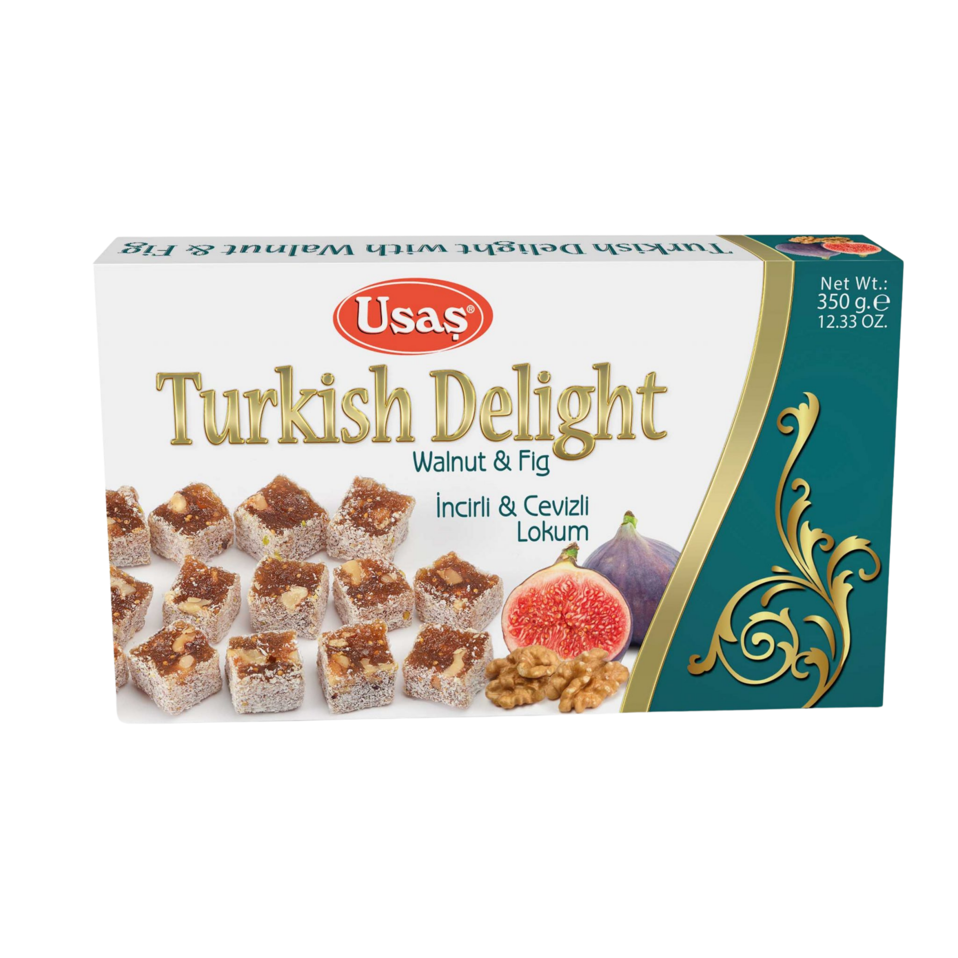 USAS 185 INCIRLI CEVIZLI LOKUM 350GR(12)