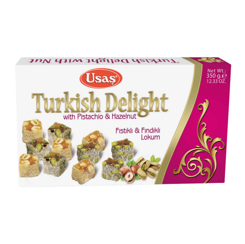 USAS 199 FINDIKLI FISTIKLI LOKUM 350GR(12)