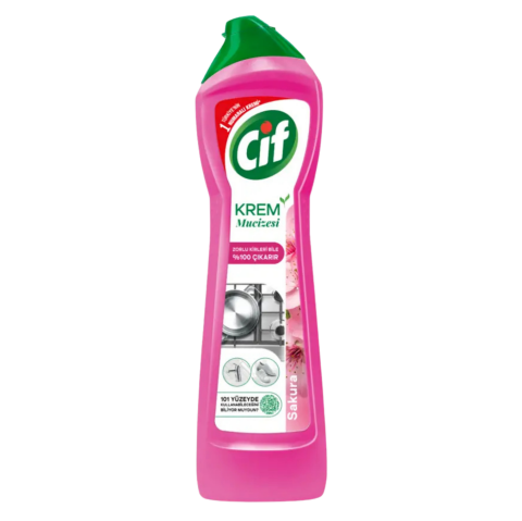 CIF KREM 500ML*16 SAKURA PEMBE