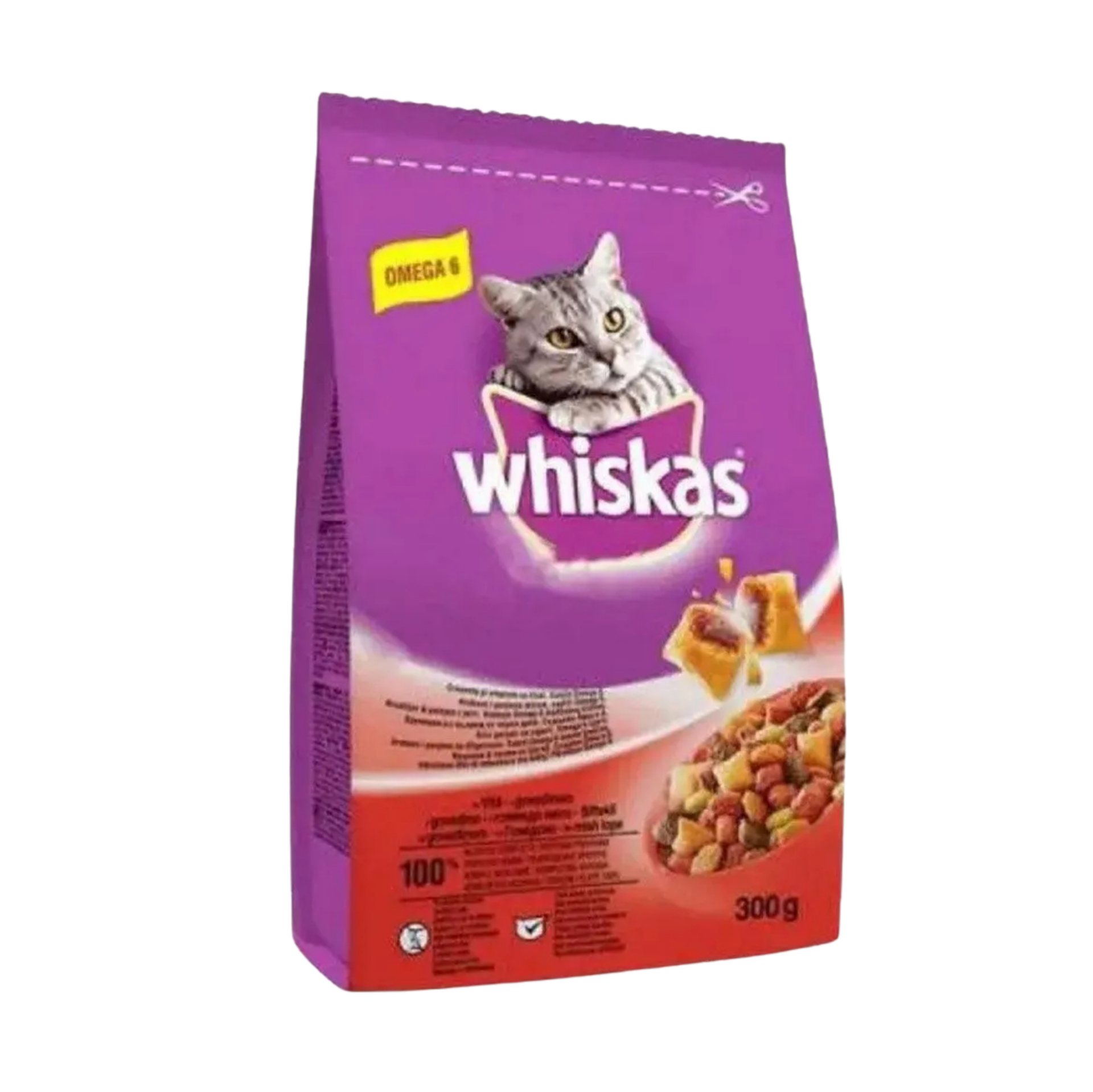 WHISKAS 300 GR KURU BİFTEK SIĞIRLI*14
