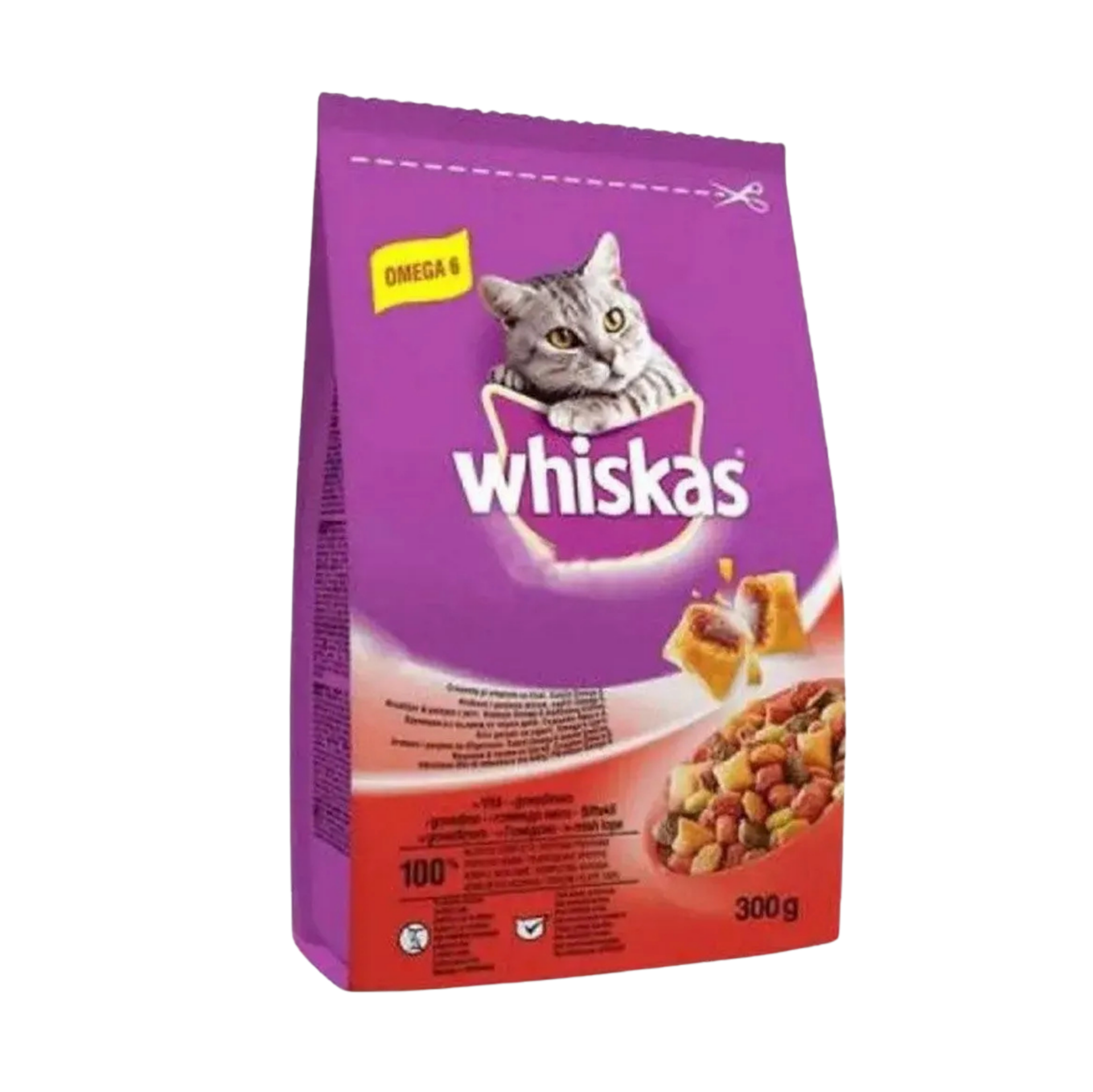 WHISKAS 300 GR KURU BİFTEK SIĞIRLI*14