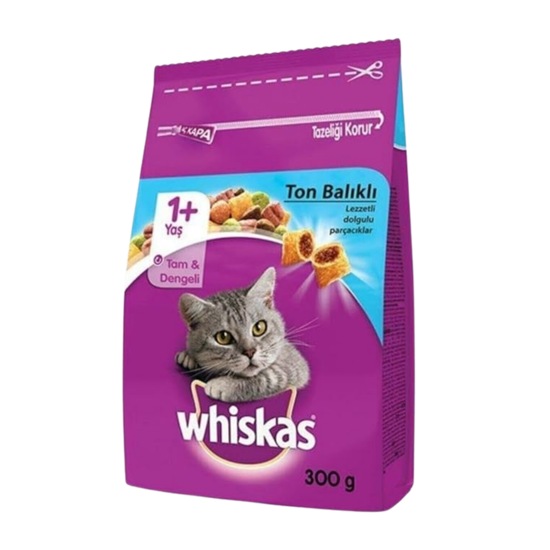 WHISKAS 300 GR KURU TON BALIKLI*14