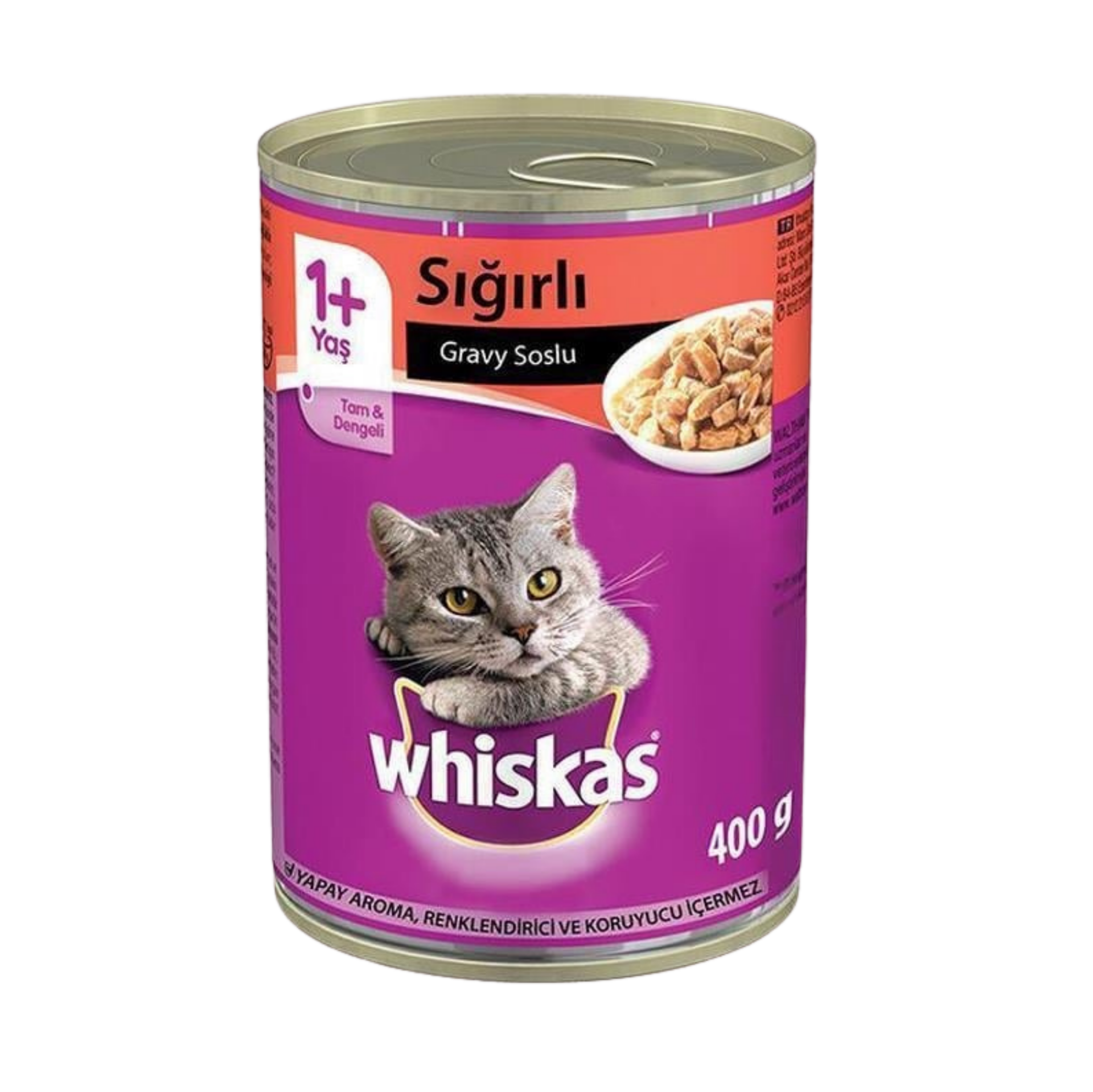 WHISKAS 400 GR KONS. BİFTEK SIĞIRLI*24