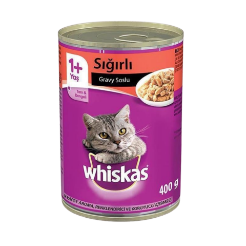 WHISKAS 400 GR KONS. BİFTEK SIĞIRLI*24