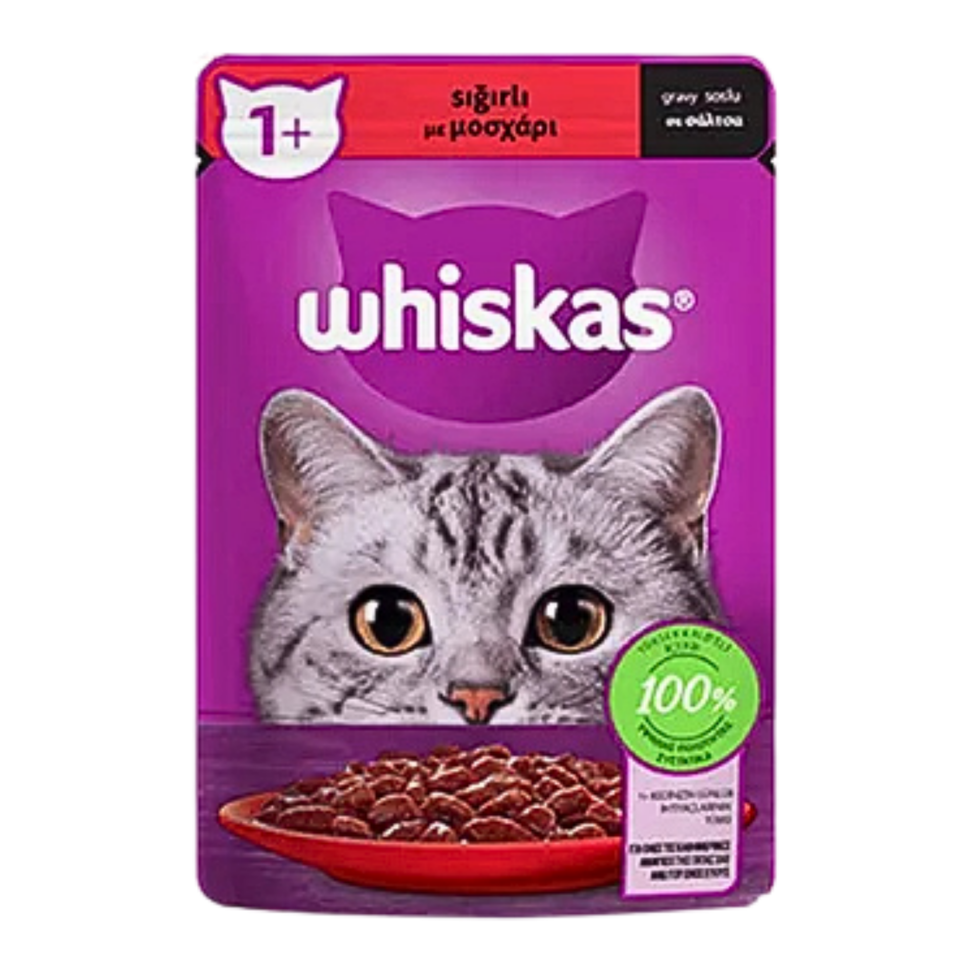 WHISKAS POUCH 85GR*28 SIĞIR