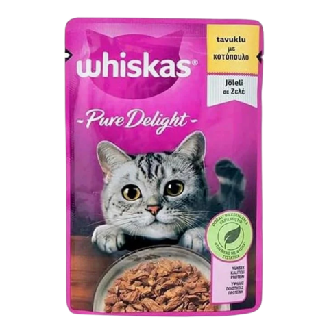 WHISKAS POUCH 85GR*28 TAVUK