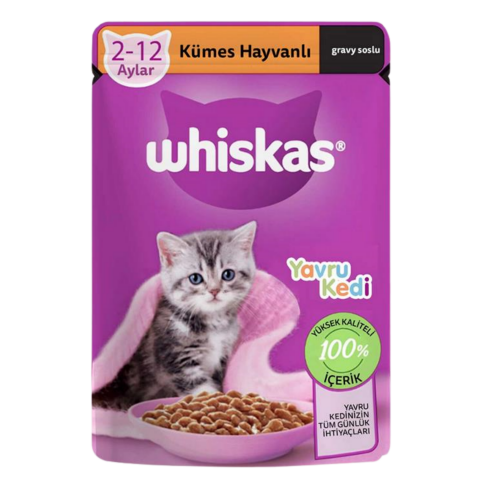 WHISKAS POUCH 85GR*28 YAVRU