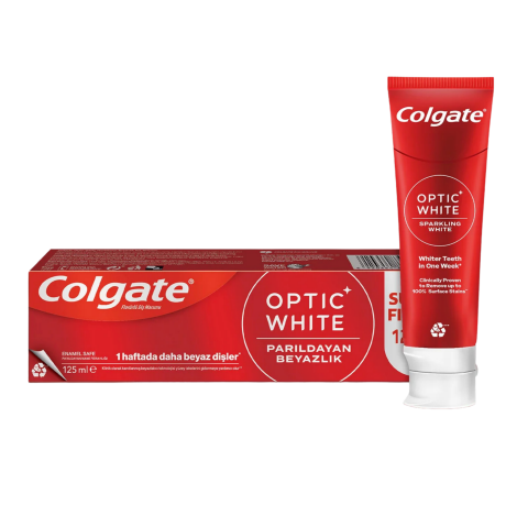 COLGATE OPTİK BEYAZ 125ML*12 PARILDAYAN BEYAZ