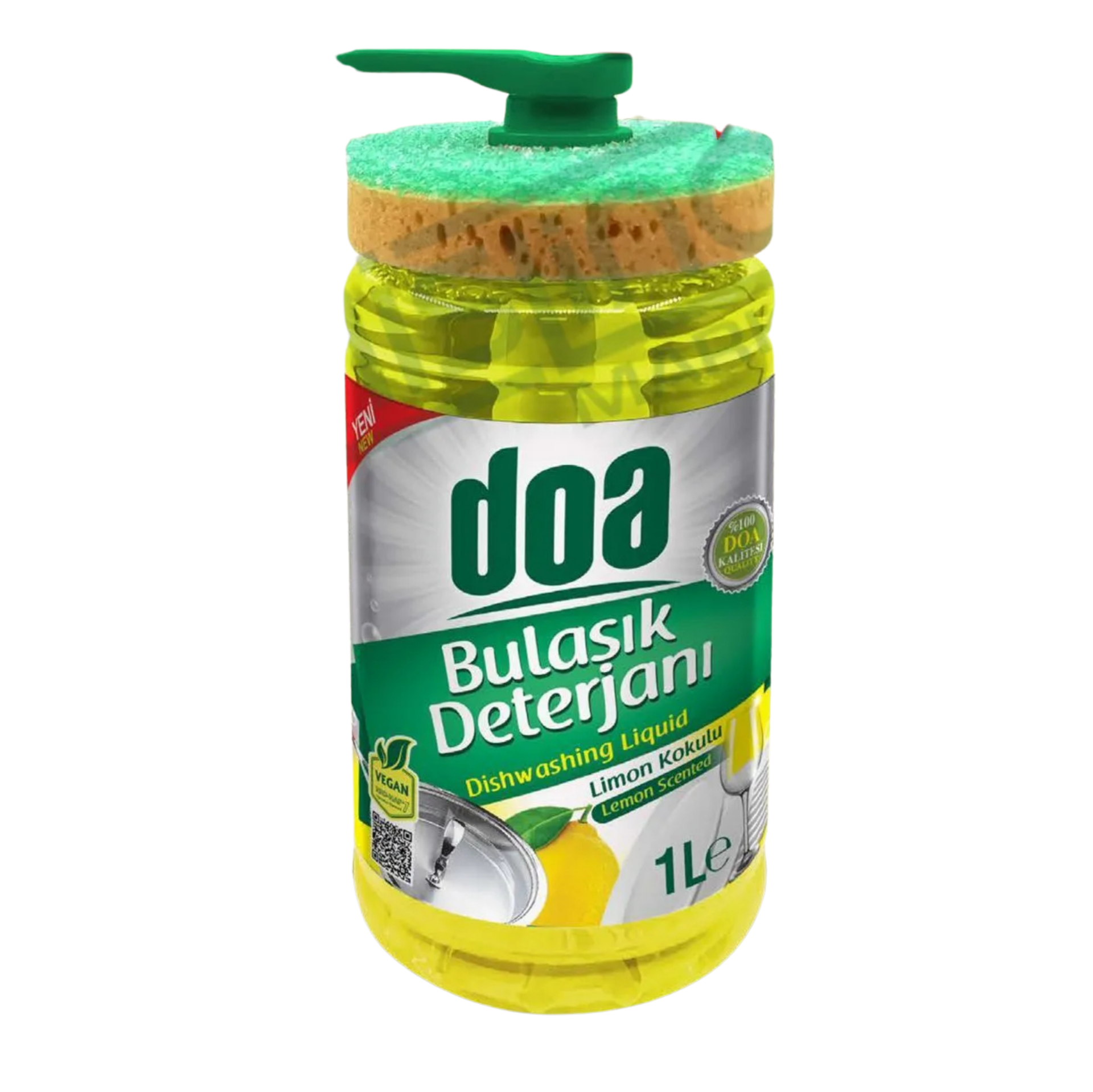 DOA BULAŞIK DETERJANI 1LT*12 SÜNGER HEDİYELİ