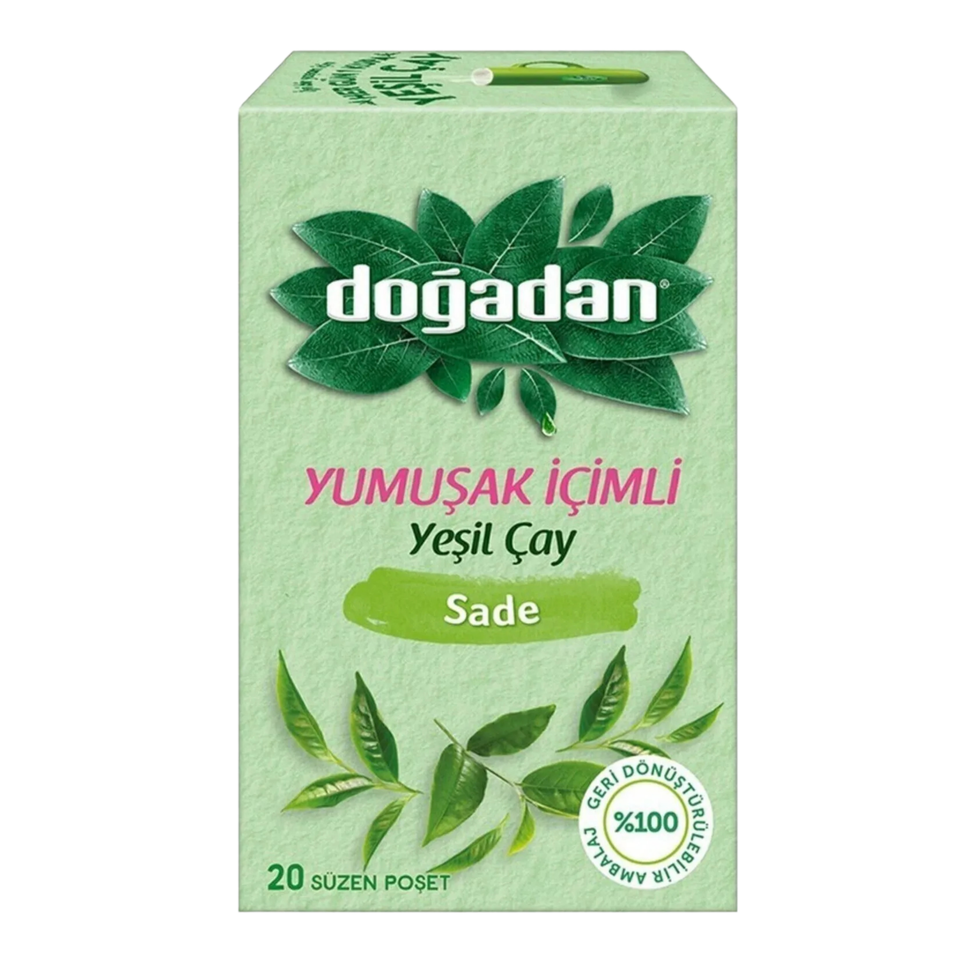 DOĞADAN ÇAY YEŞİLÇAY YUMUŞAK İÇİMLİ*12