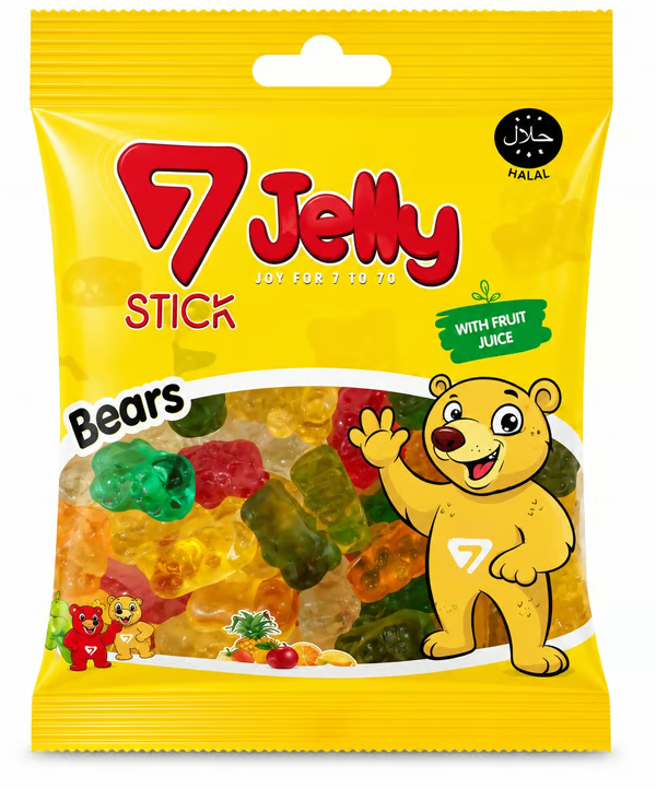 7 STİCK JELLY YUMUŞAK ŞEKERLEME BEARS 80GR