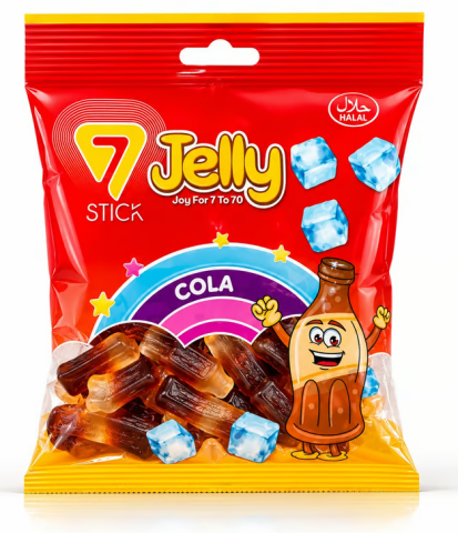 7 STICK JELLY YUMUŞAK ŞEKERLEME KOLA 80GR*12 ADET