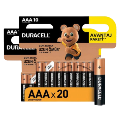 DURACELL İNCE PIL*20
