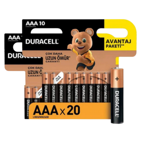 DURACELL İNCE PIL*20