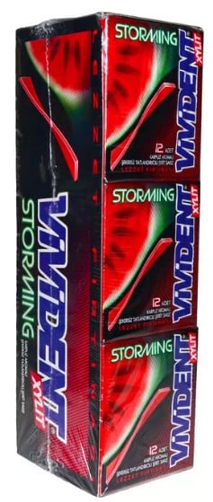 Vivident Storming Karpuz Aromalı Sakız 33gr X 18'li Paket