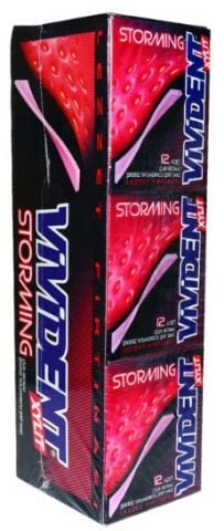 Vivident Storming Çilek Aromalı Sakız 33gr X 18'li Paket