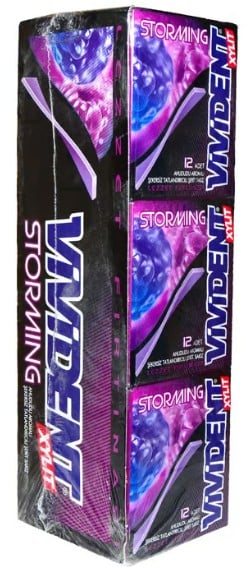 Vivident Storming Ahududu Aromalı Sakız 33gr X 18'li Paket