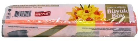 Koroplast Büzgülü Çöp Torbası Vanilya 10'lu Büyük*25 Adet