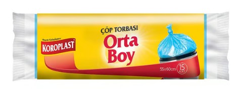 Koroplast Çöp Torbası 10'lu Orta*25 Adet
