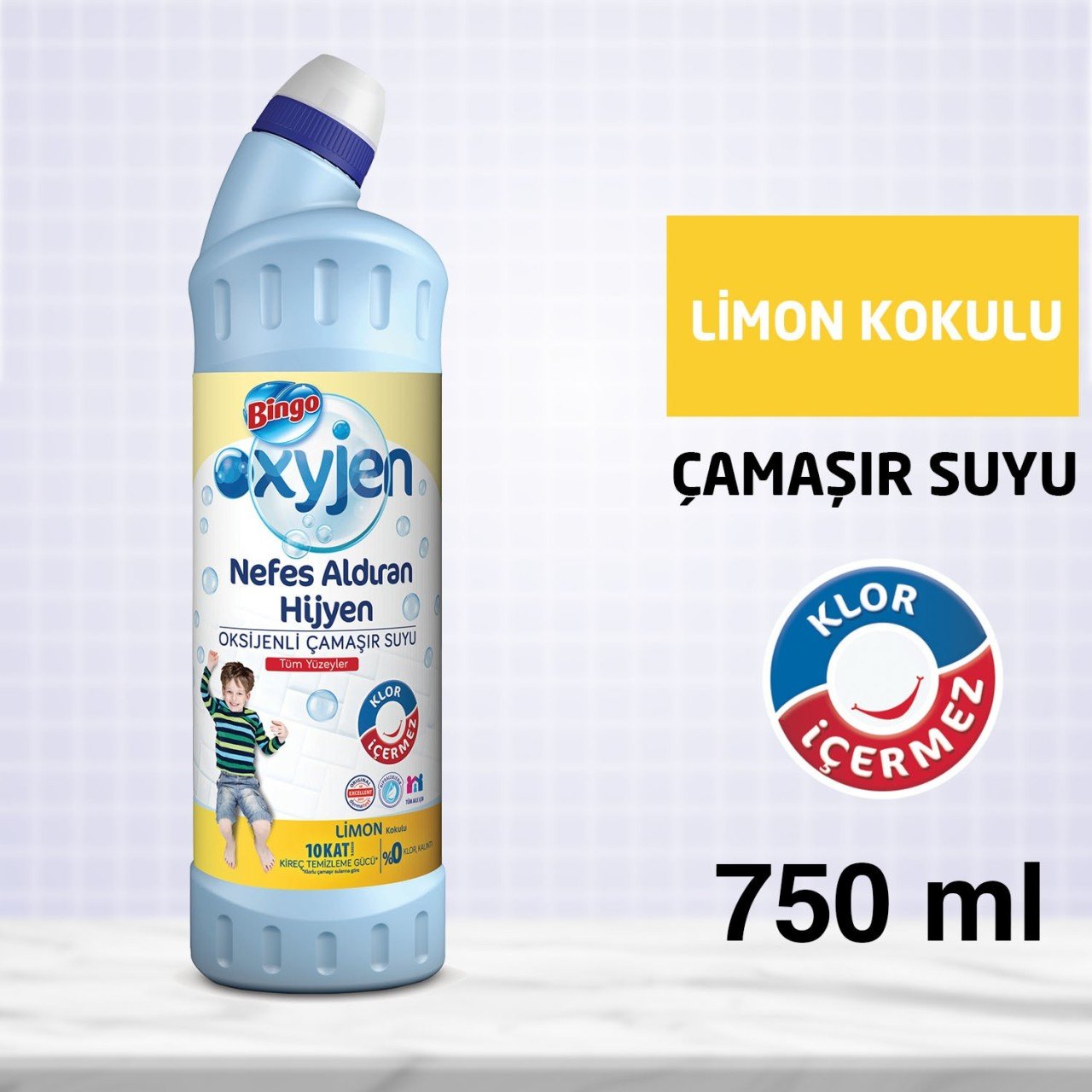 BINGO CAMASIR SUYU 750GR*15 LIMON